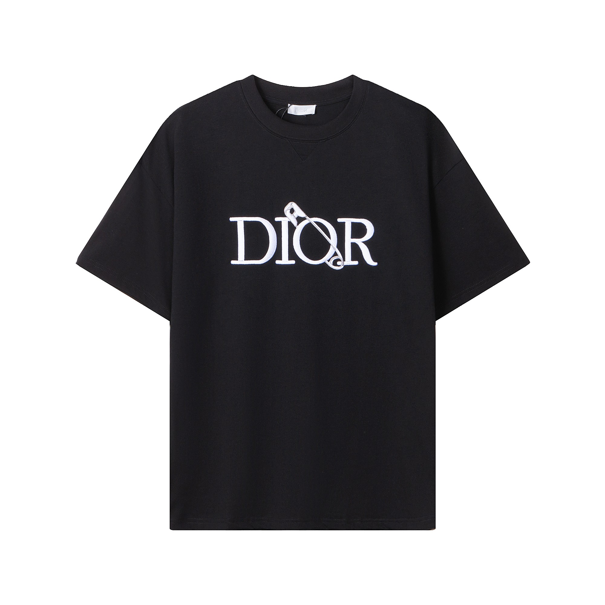 1: 1 replica groothandel
 Dior Knock -off
 Kleding T-Shirt Zwart Wit Unisex Katoen Korte mouw