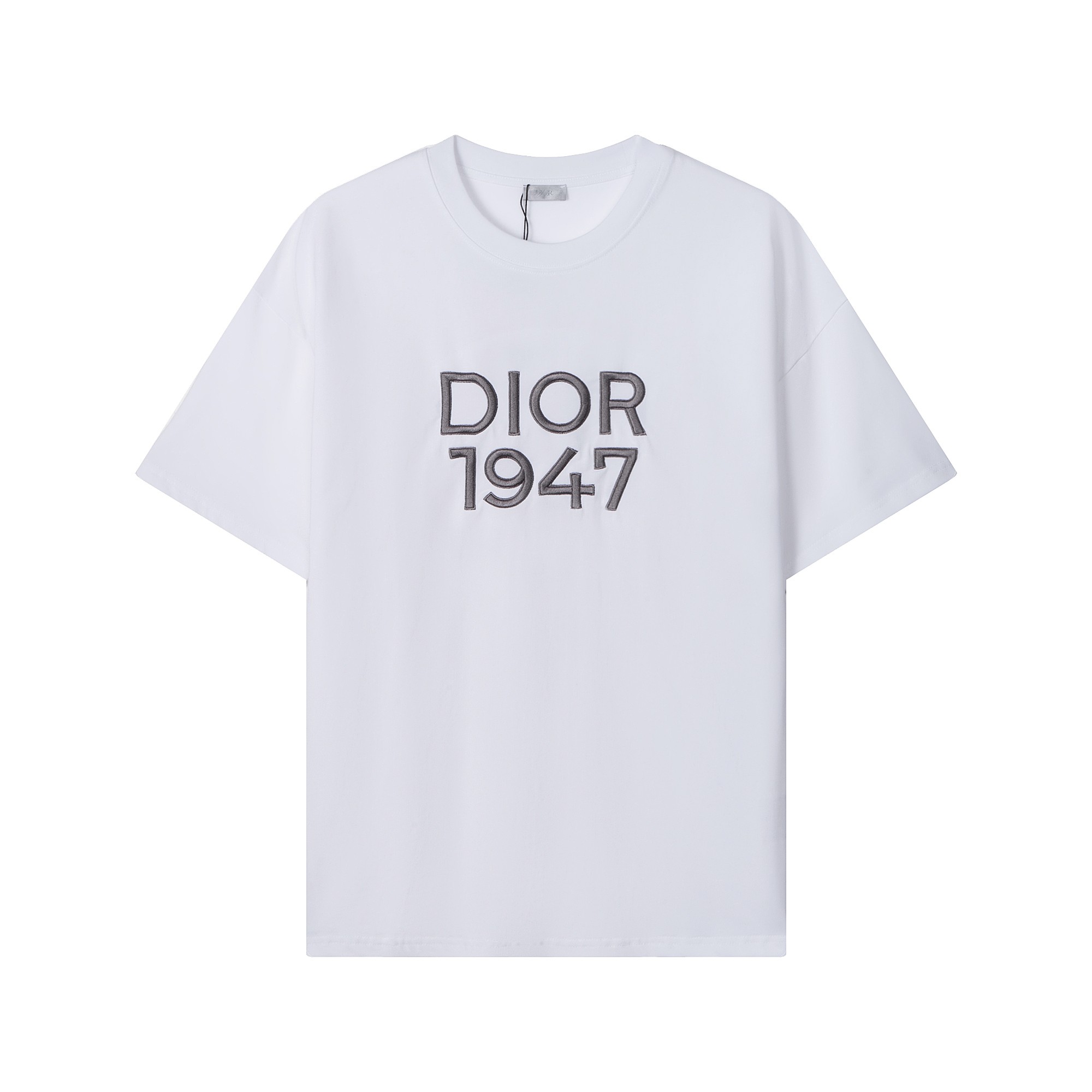 Kopen verkopen
 Dior Kleding T-Shirt Zwart Wit Unisex Katoen Korte mouw