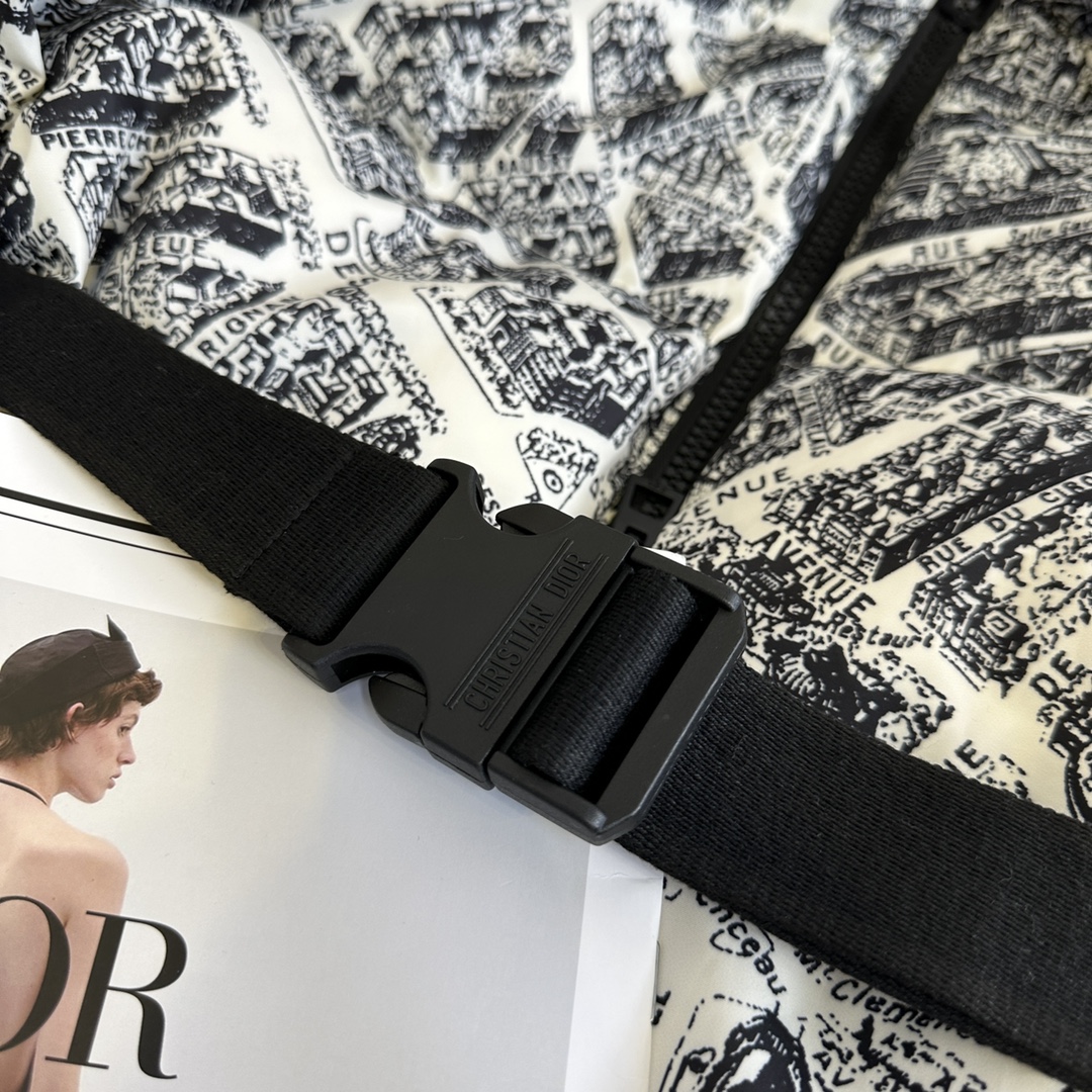 Stylish Dustproof Bags and Winter Costumes with Paris Map Ski Feathers - 图片 5