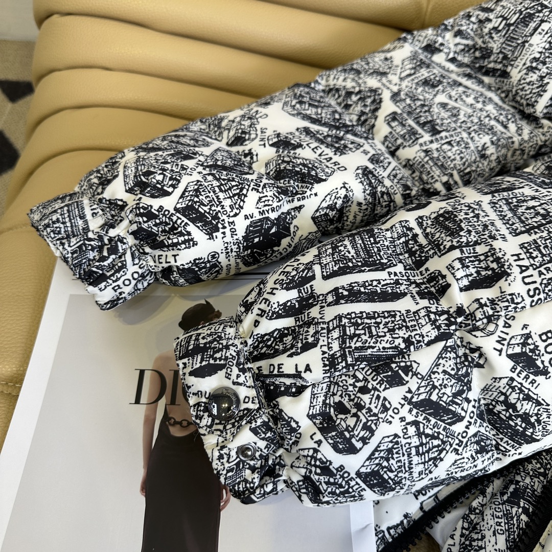 Stylish Dustproof Bags and Winter Costumes with Paris Map Ski Feathers - 图片 6