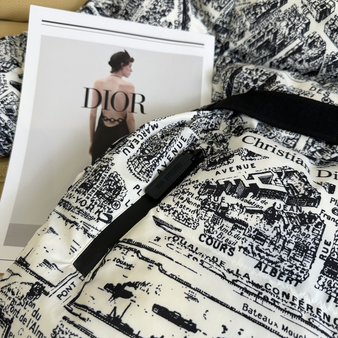 Stylish Dustproof Bags and Winter Costumes with Paris Map Ski Feathers - 图片 4