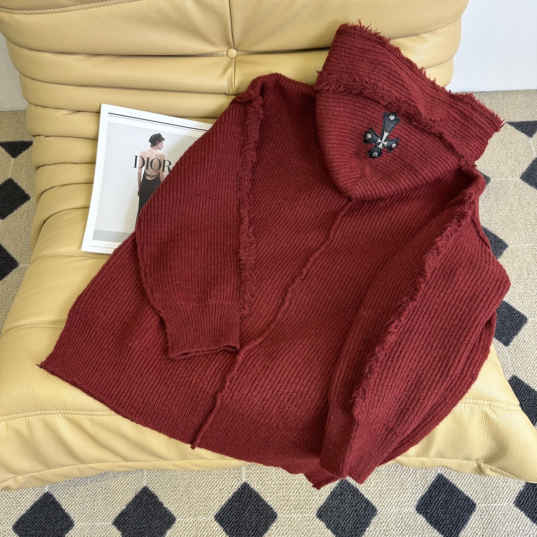 Stylish Red Sweater and Fashionable Suit Set for Autumn and Winter - 图片 9