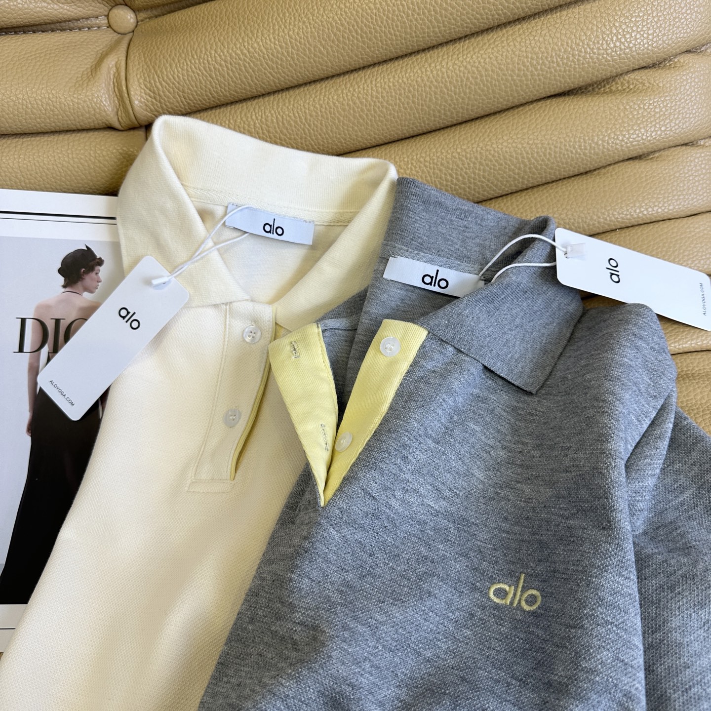 Spring/Summer Fashion: Original Heavy-Handed Female Dress with Alo Embroidery Logo Dots - 图片 4