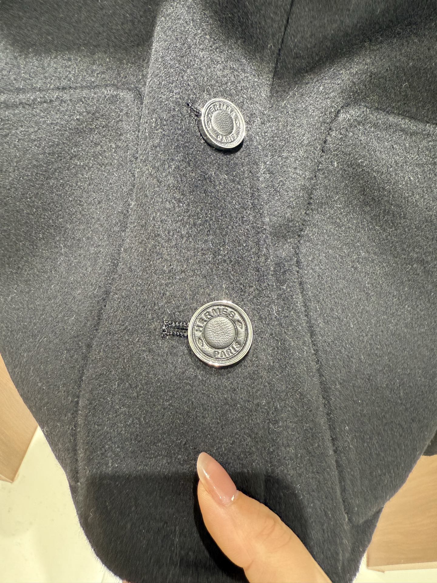 Hermes 25秋冬新款 经典单排扣羊绒大衣/外套 90羊毛10羊绒 四色sml