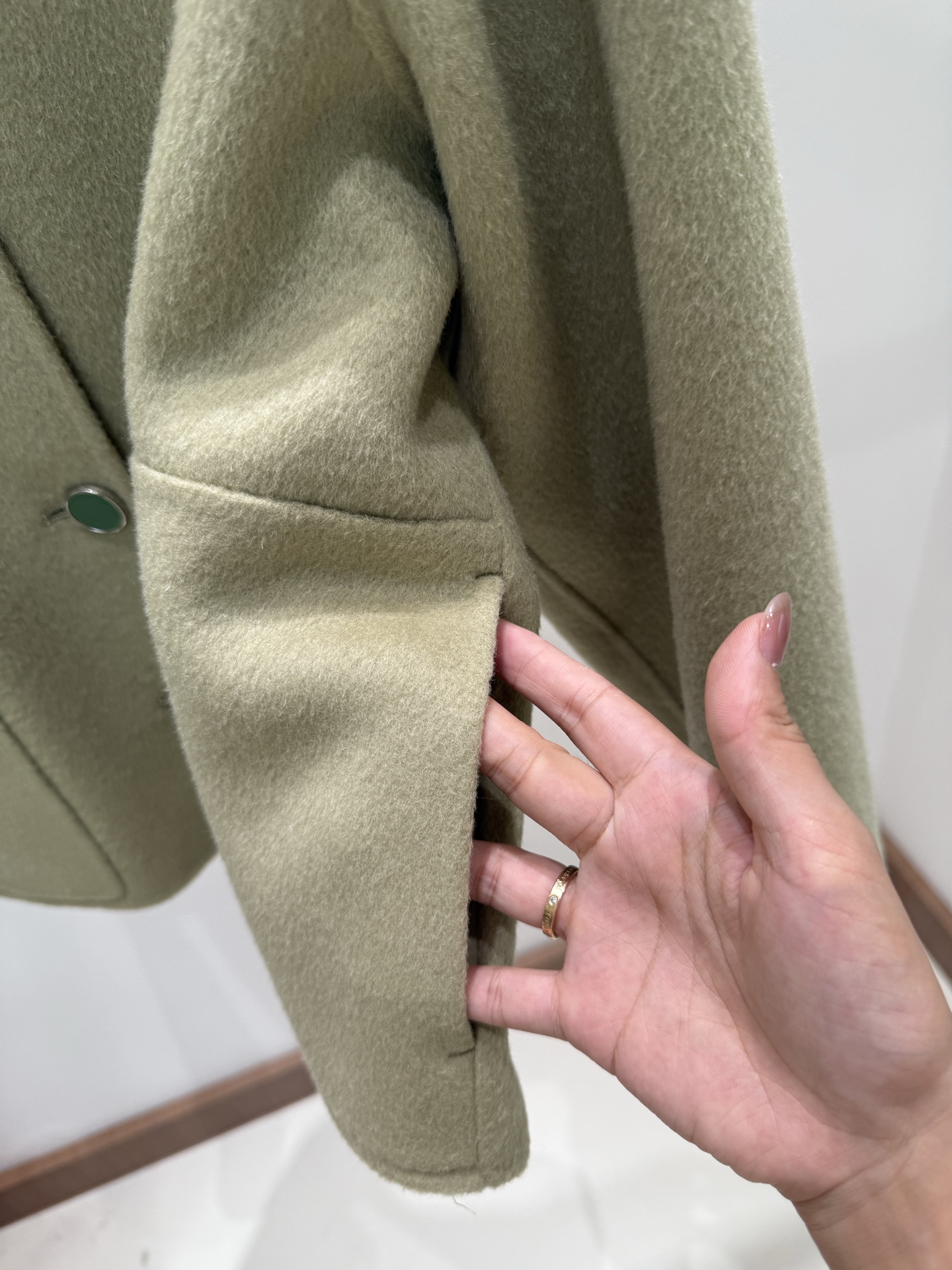 Hermes 25秋冬新款 经典单排扣羊绒大衣/外套 90羊毛10羊绒 四色sml