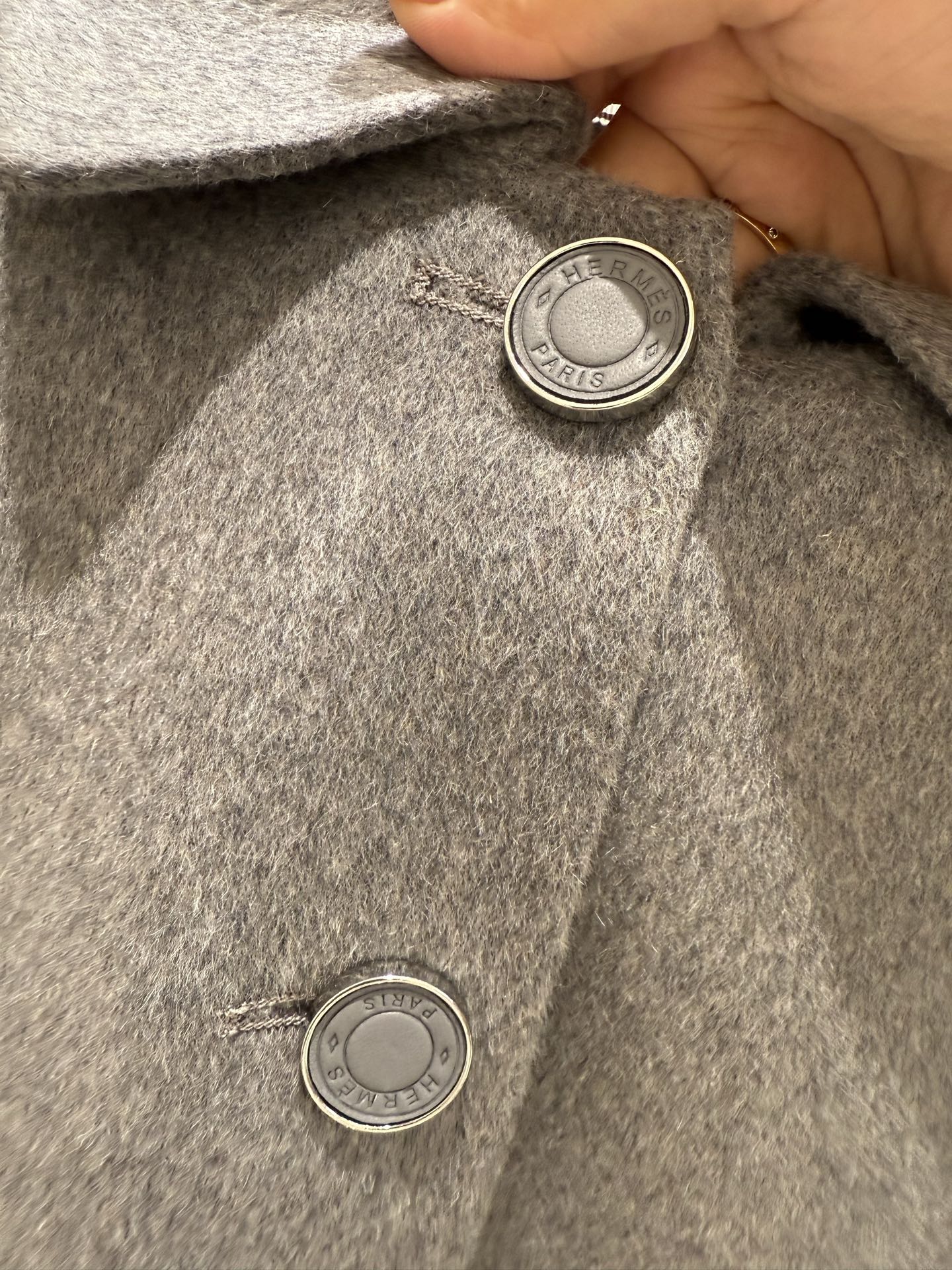 Hermes 25秋冬新款 经典单排扣羊绒大衣/外套 90羊毛10羊绒 四色sml