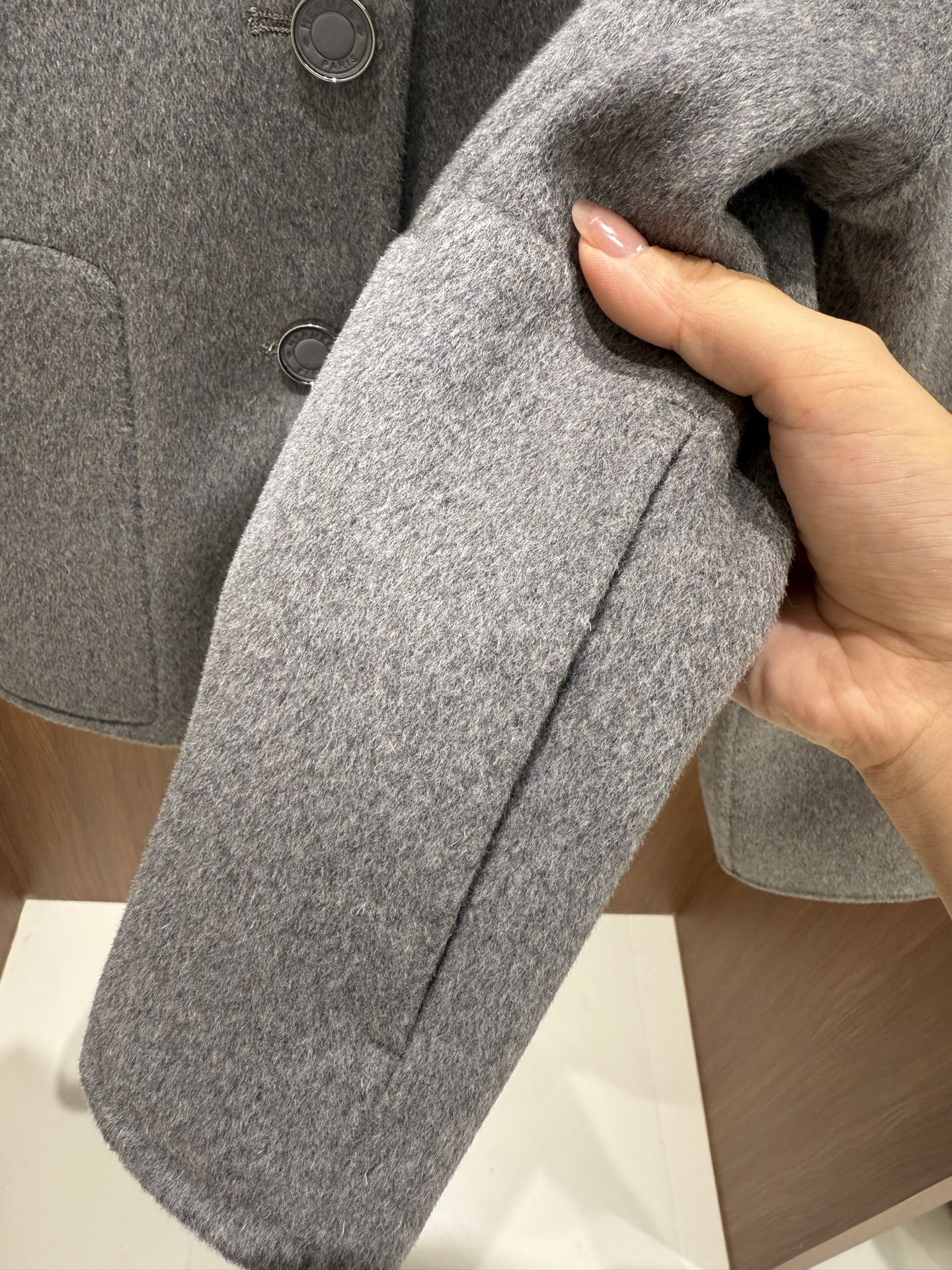 Hermes 25秋冬新款 经典单排扣羊绒大衣/外套 90羊毛10羊绒 四色sml
