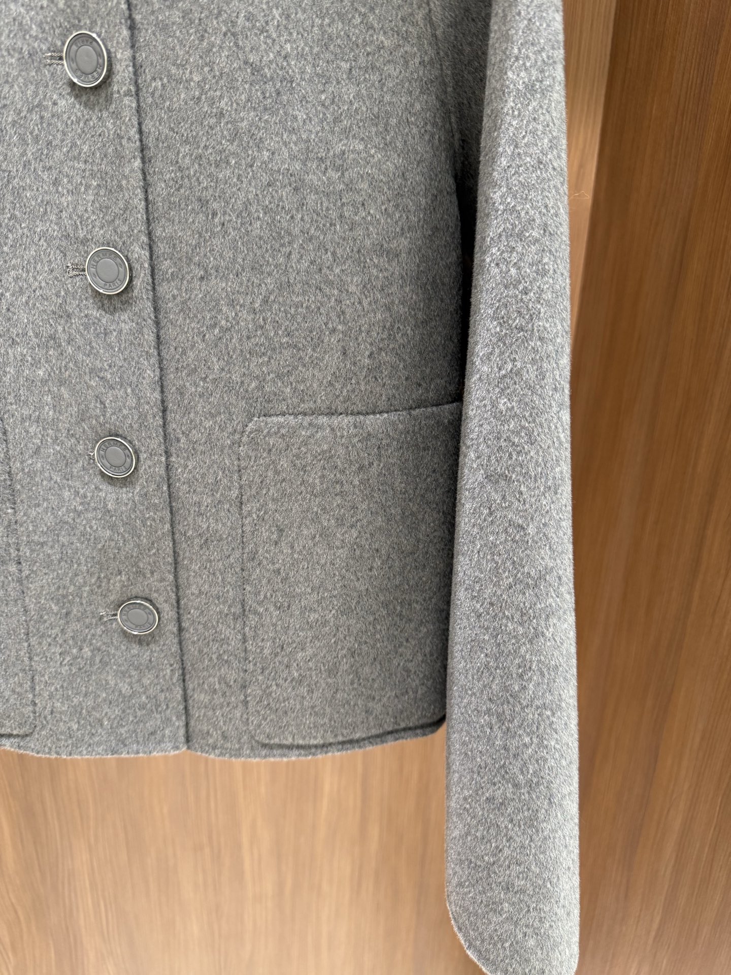 Hermes 25秋冬新款 经典单排扣羊绒大衣/外套 90羊毛10羊绒 四色sml