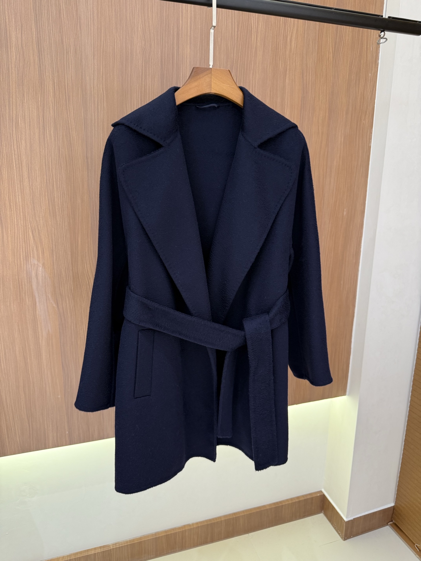 Max Mara -Gas Wool Blend Wrap Coat in Navy Blue with Belt 3 i1756451830859 8298 0 1
