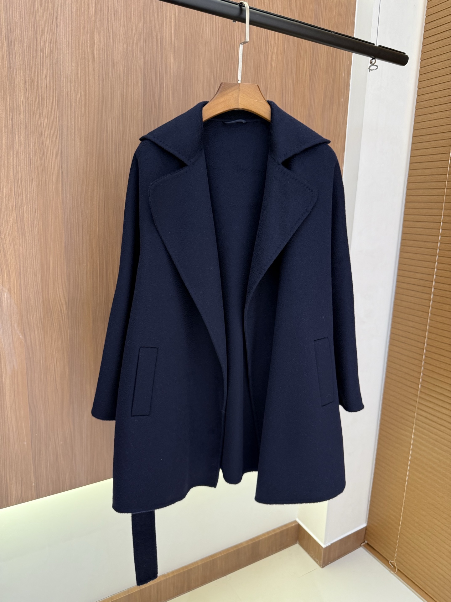 Max Mara -Gas Wool Blend Wrap Coat in Navy Blue with Belt 5 i1756451890622 2018 0 3
