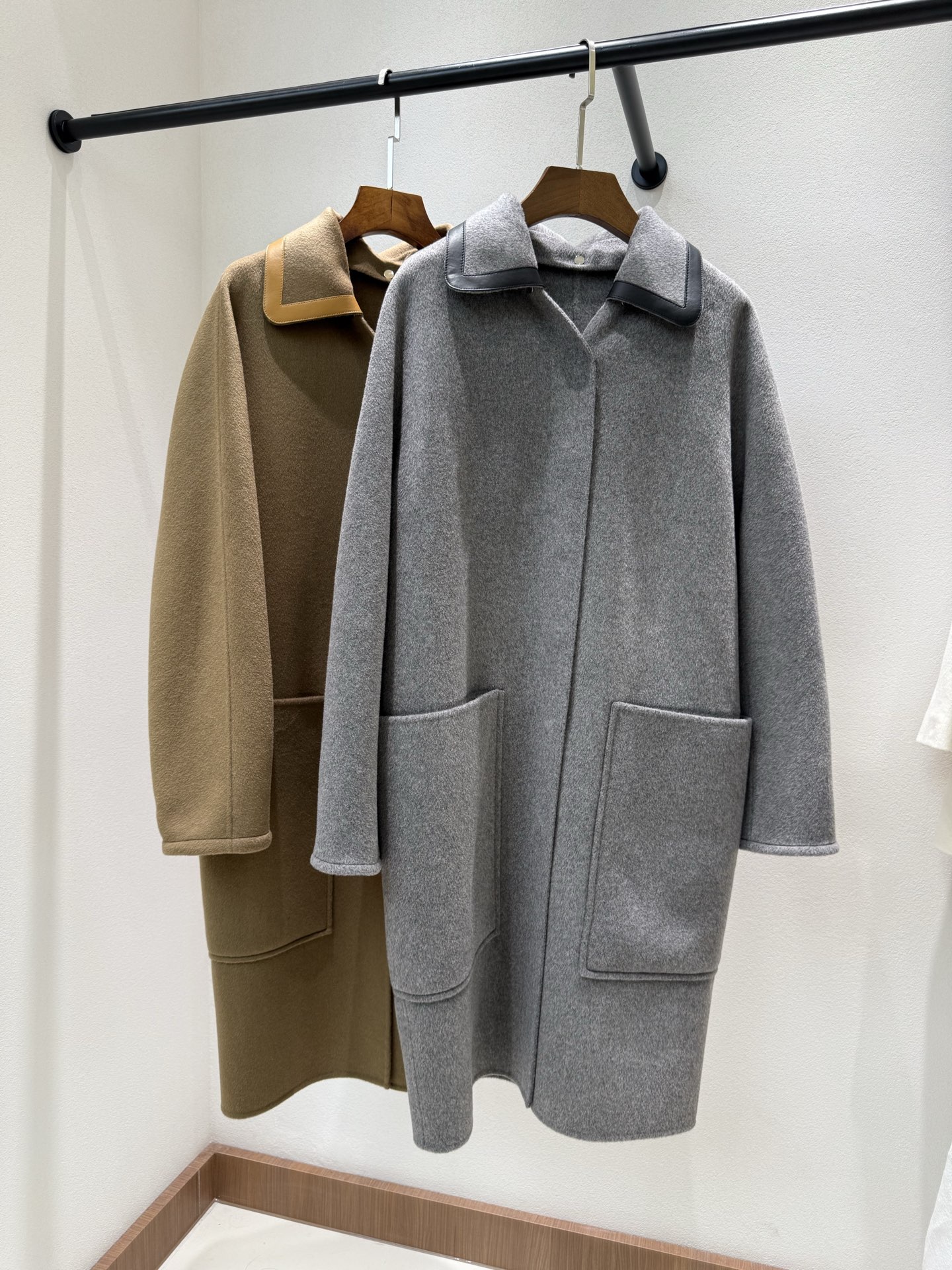 Elegant Wool-Blend Coat with Detachable Collar, Perfect for Fall and Winter 7 i1760103891160 9226 0 6