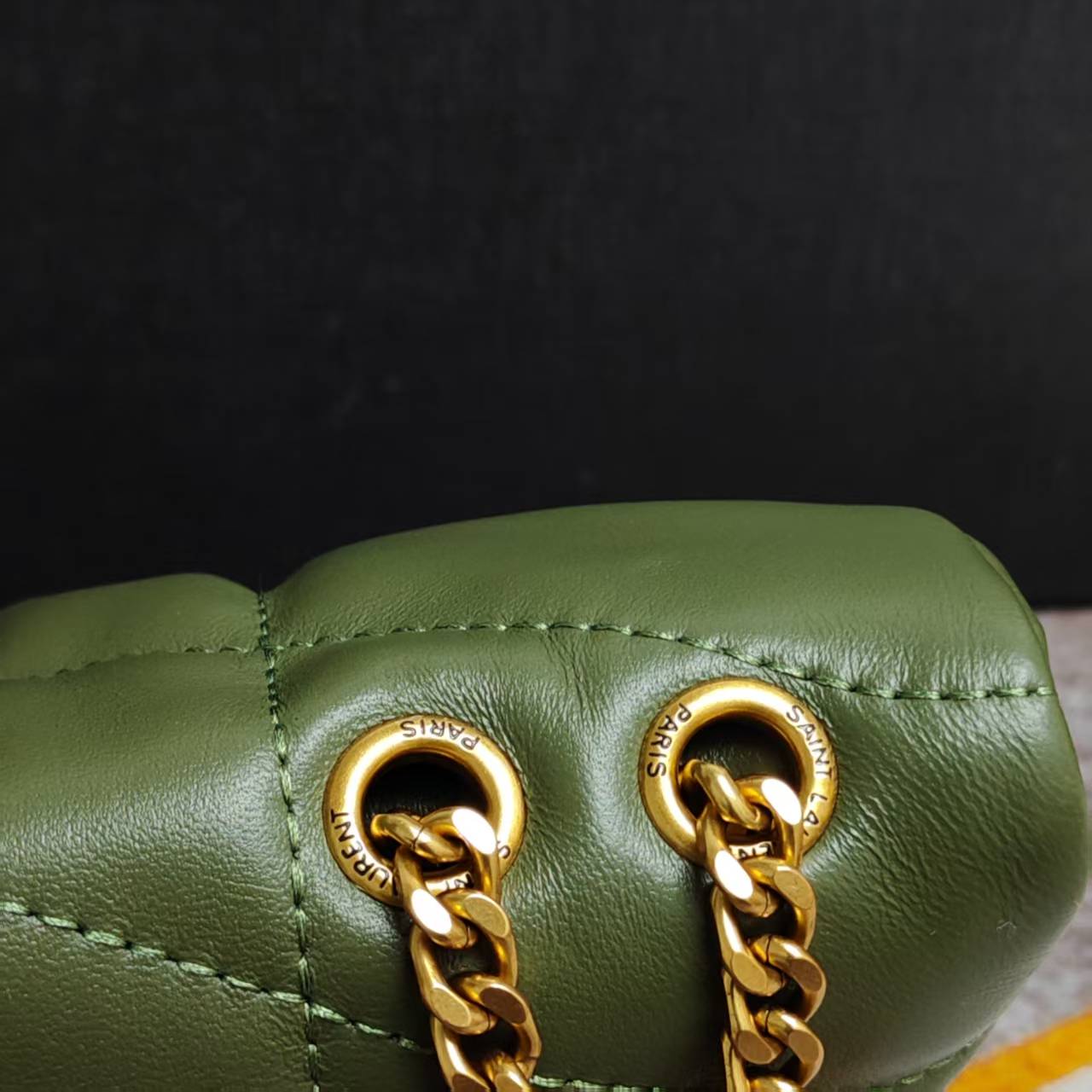 002小号8821-升级头层小羊皮版LOULOU PUFFER 绗缝小羊皮包，100%小羊皮制作，手感柔