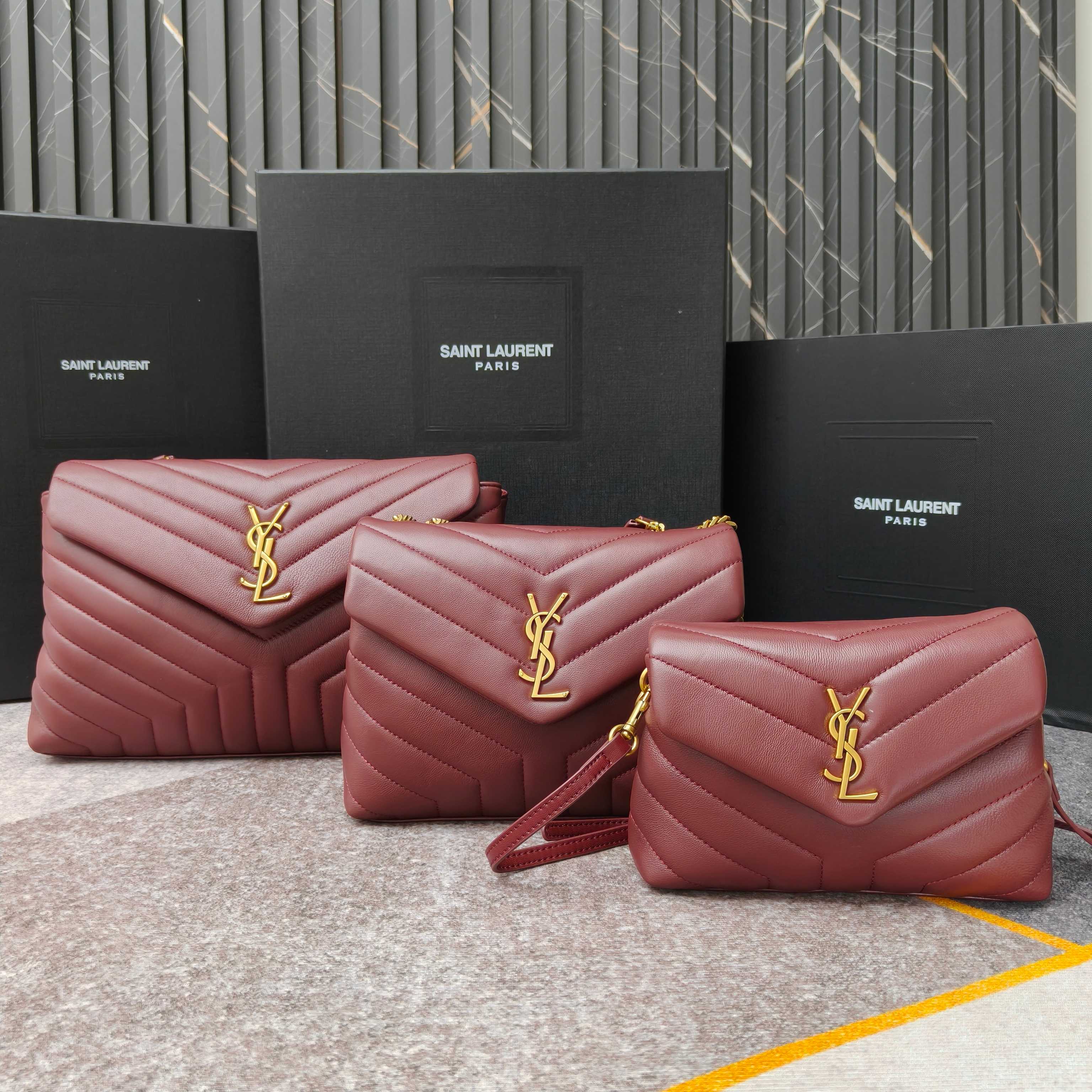 Loulou 20cm·酒红色金扣 8801Y家经典爆款！最实用且百搭，意大利进口牛皮精心制作，手感超棒