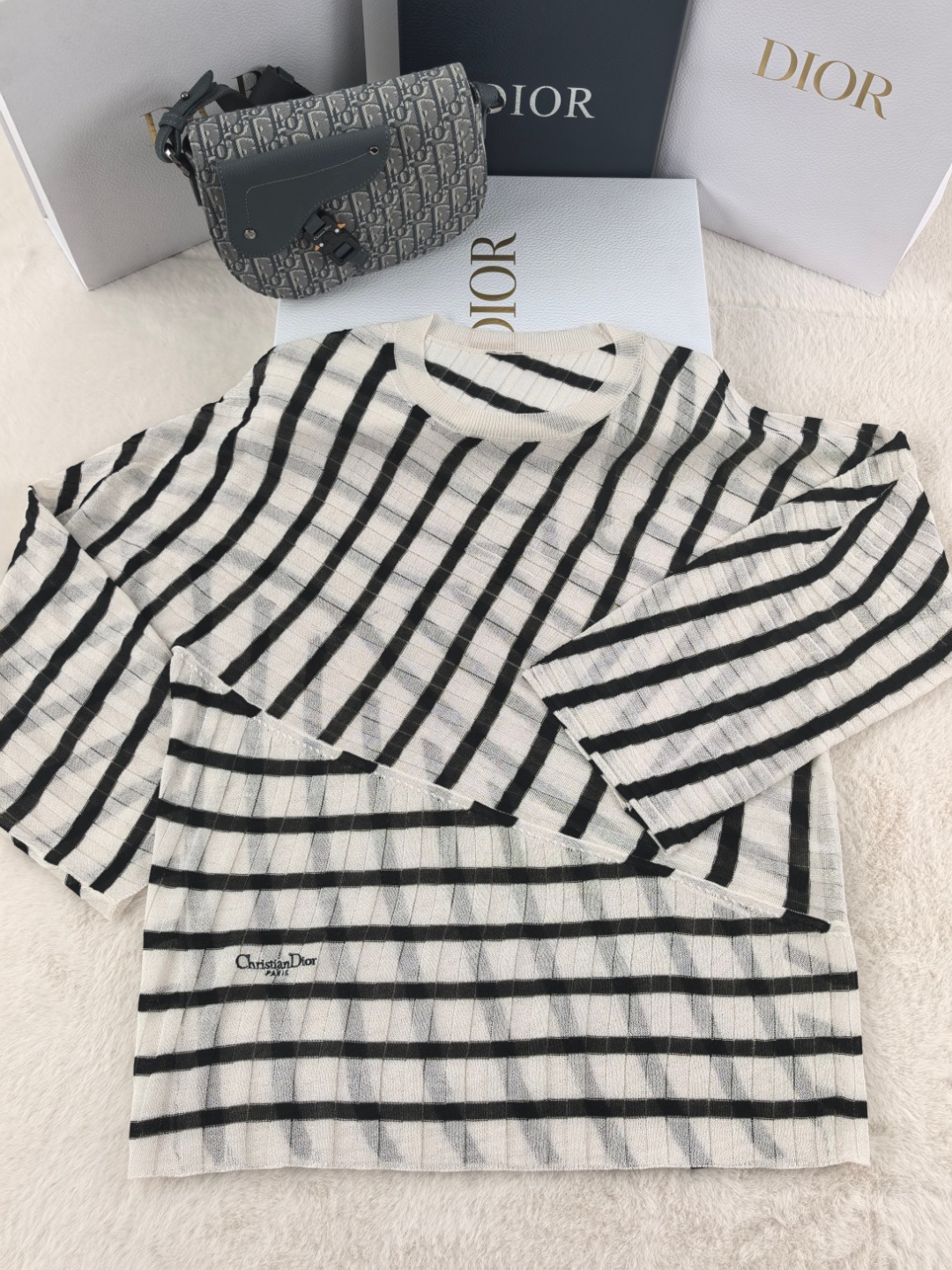 NO:454407,Dior irregular striped long sleeves YB1:1 three-code spot, dior, alexander wang19860909迪奥不规则条纹长袖 YB1:1 三码现货,,dior,alexander wang,Women's clothing