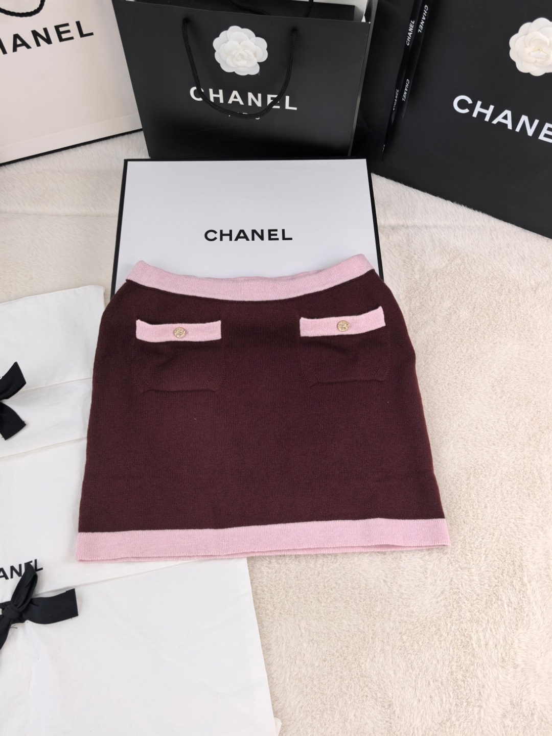 NO:475105,Xiaoxiang contrasting skirt YB1:1 three-code spot, skirts, alexander wang19860909小香撞色边半裙 YB1:1 三码现货,,skirts,alexander wang,Women's clothing