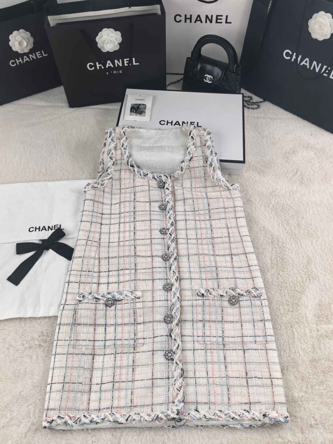 NO:561428,Xiaoxiang long sleeveless cardigan YB1:1 three sizes in stock,,alexander wang19860909小香长款无袖开衫 YB1:1 三码现货,,alexander wang,Women's clothing