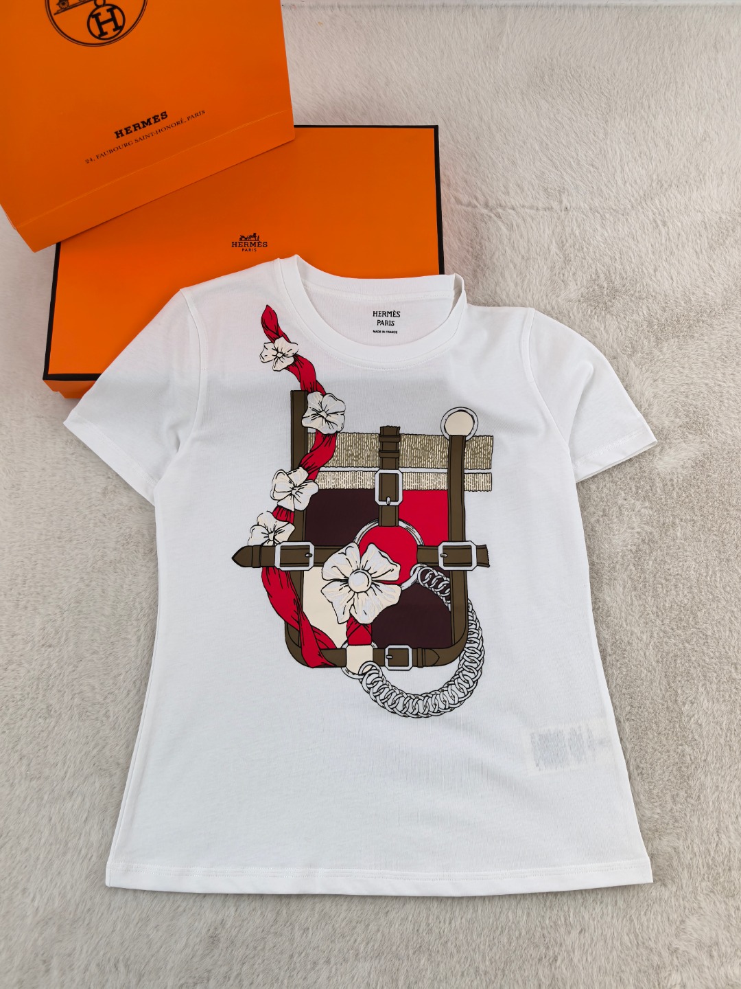 NO:761718,Hermes printed cotton T YB1:1 three sizes in stock, hermes,19860909爱马仕印花棉T YB1:1 三码现货,,hermes,,Women's clothing