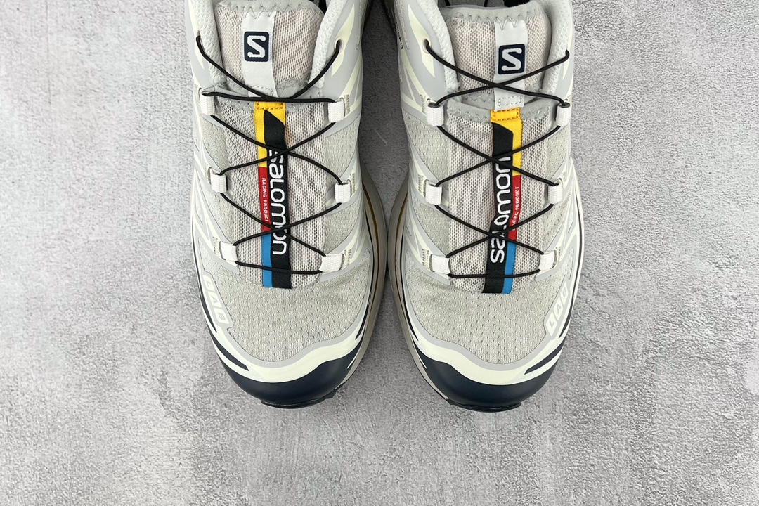 SALOMON XT-6 gray and white main one all raw materials 471366