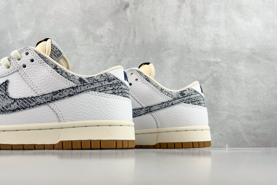 280 Nike Dunk Low ”Washed Denim”' 水洗丹宁 白黑 FN6881-100