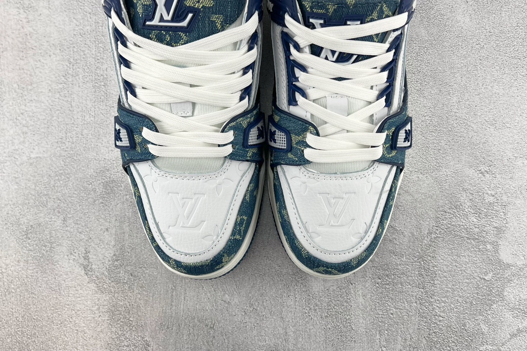 Louis vuitton Trainer blue and white 1A9JGN