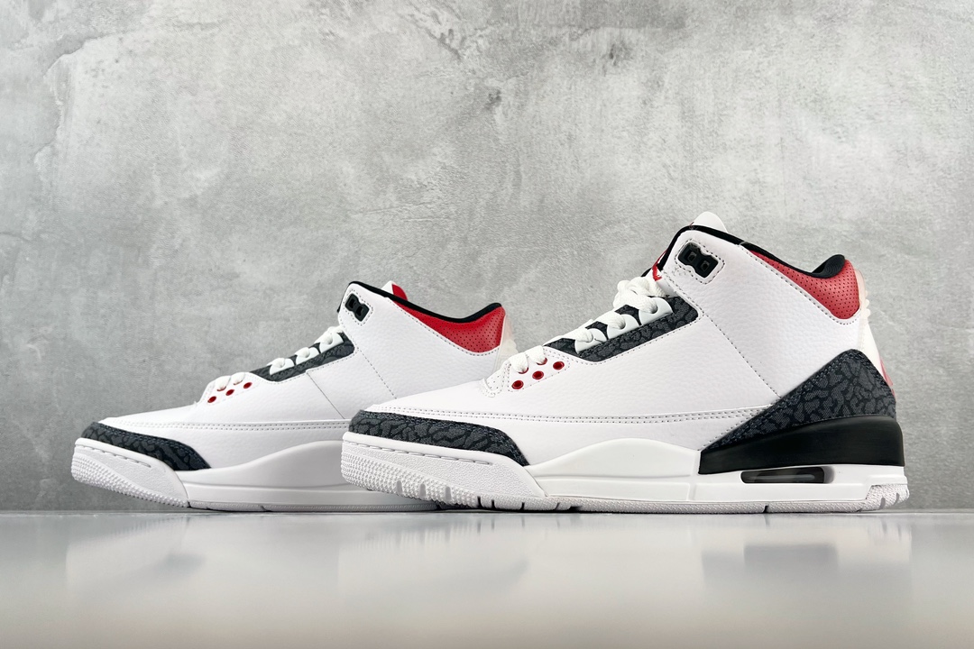 The latest foreign trade batch of Jordan Air Jordan 3 retro se denim ”fire red” flame red CZ6431-100