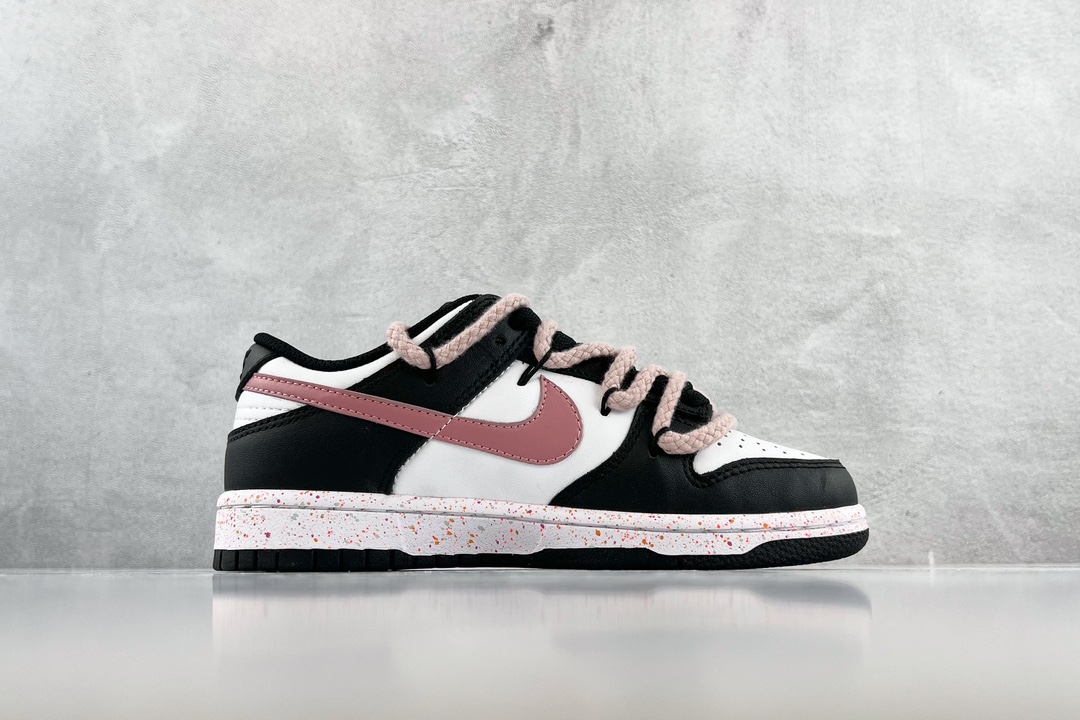[Customized sneakers] Nike Dunk Low Multi-Color Swoosh Rose Heart FD4623-131