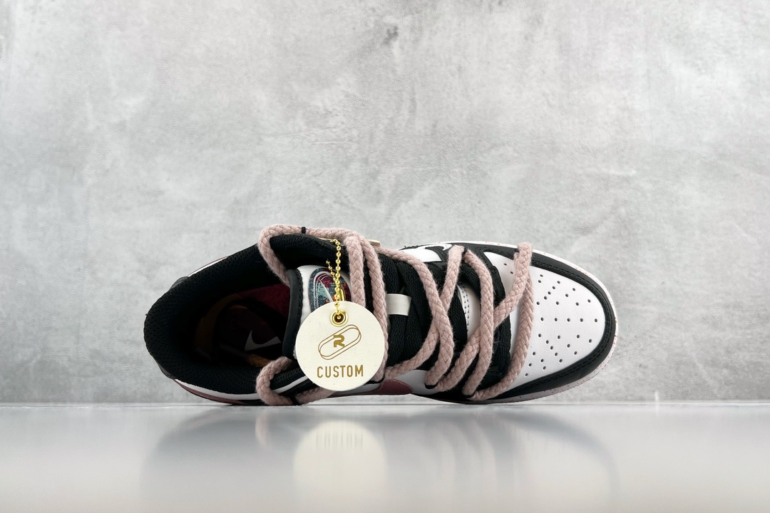 [Customized sneakers] Nike Dunk Low Multi-Color Swoosh Rose Heart FD4623-131