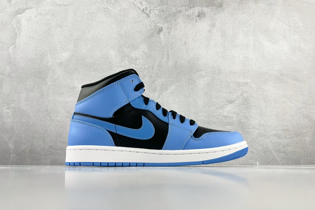 260 Jordan Air Jordan 1 Mid "University Blue"蓝黑 DQ8426-401