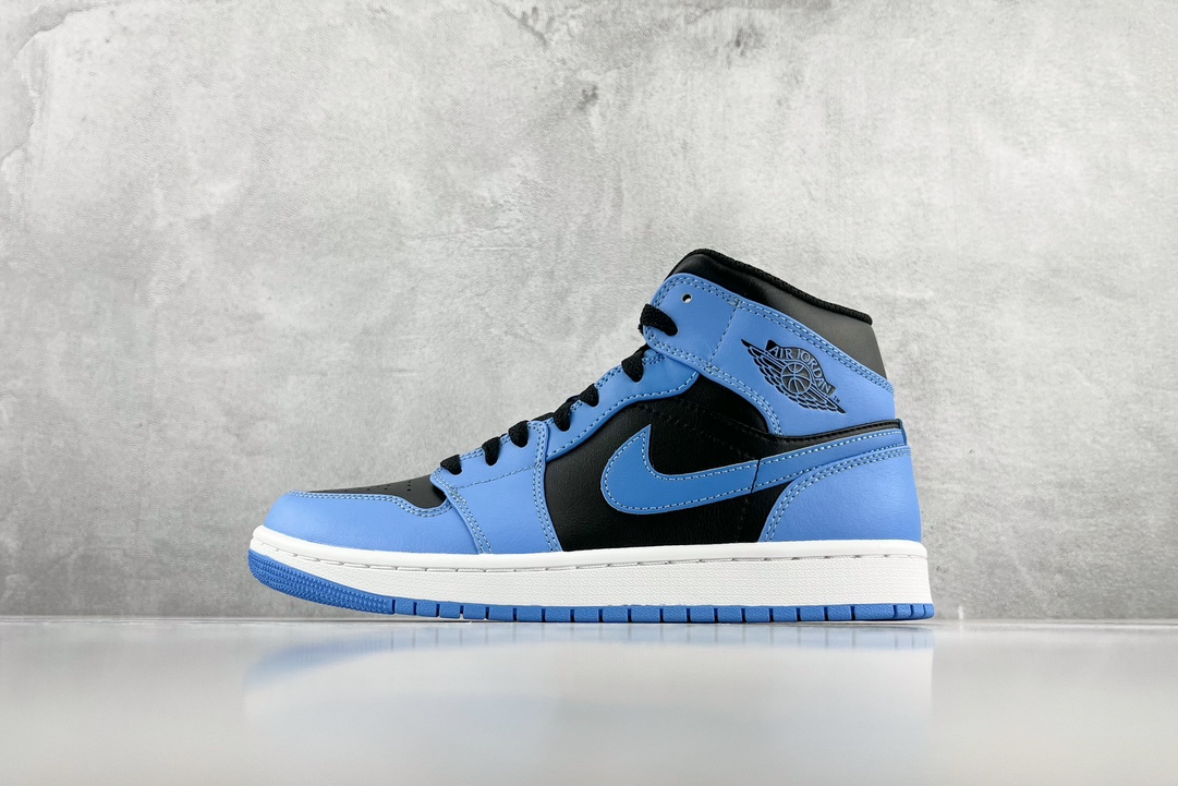 260 Jordan Air Jordan 1 Mid “University Blue”蓝黑 DQ8426-401