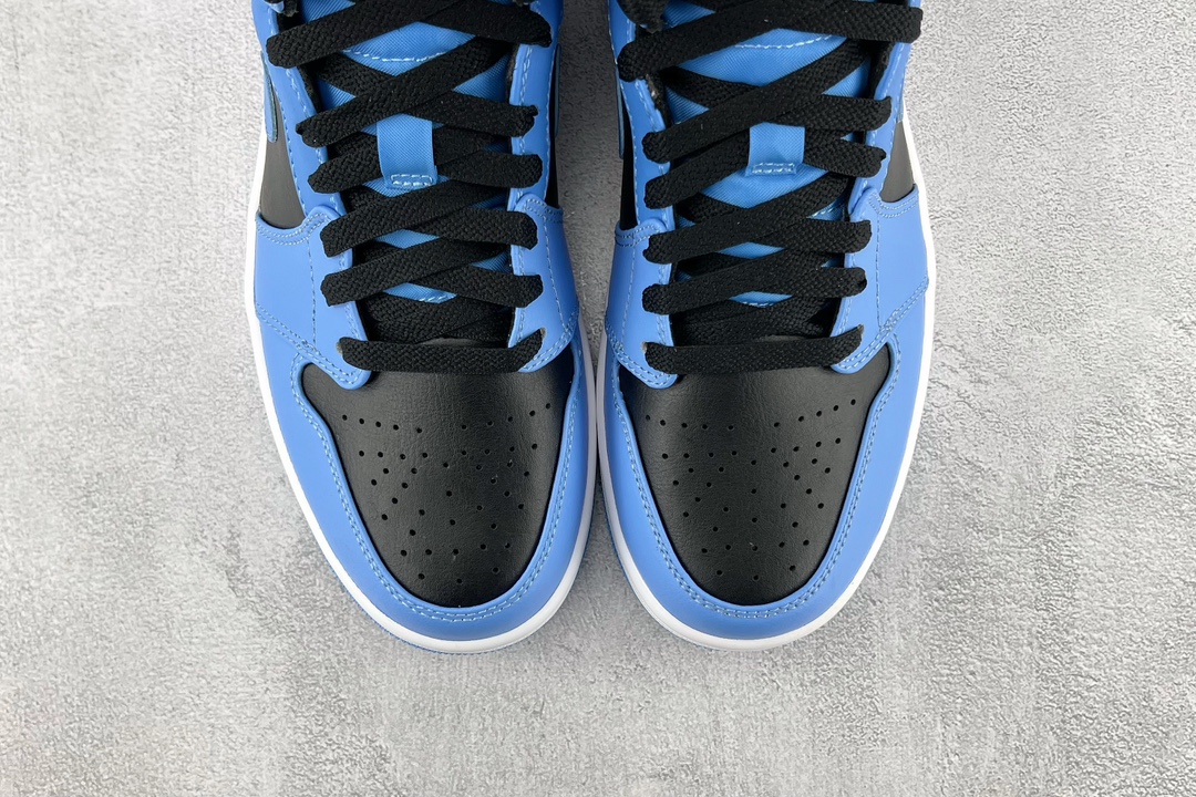 260 Jordan Air Jordan 1 Mid "University Blue"蓝黑 DQ8426-401