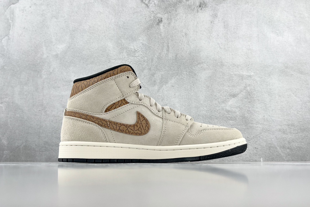 260 Jordan Air Jordan 1 Mid ”Brown Elephant” 白棕 DZ4129-102