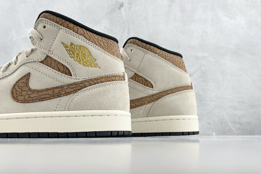 260 Jordan Air Jordan 1 Mid ”Brown Elephant” 白棕 DZ4129-102