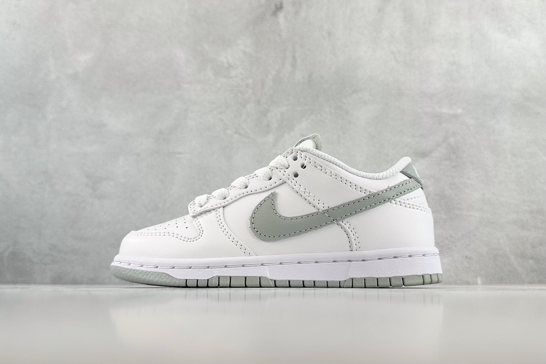 180 大厂出品 中童 Nike Dunk Low “white Pure Platinum” PS白 DH9756-102