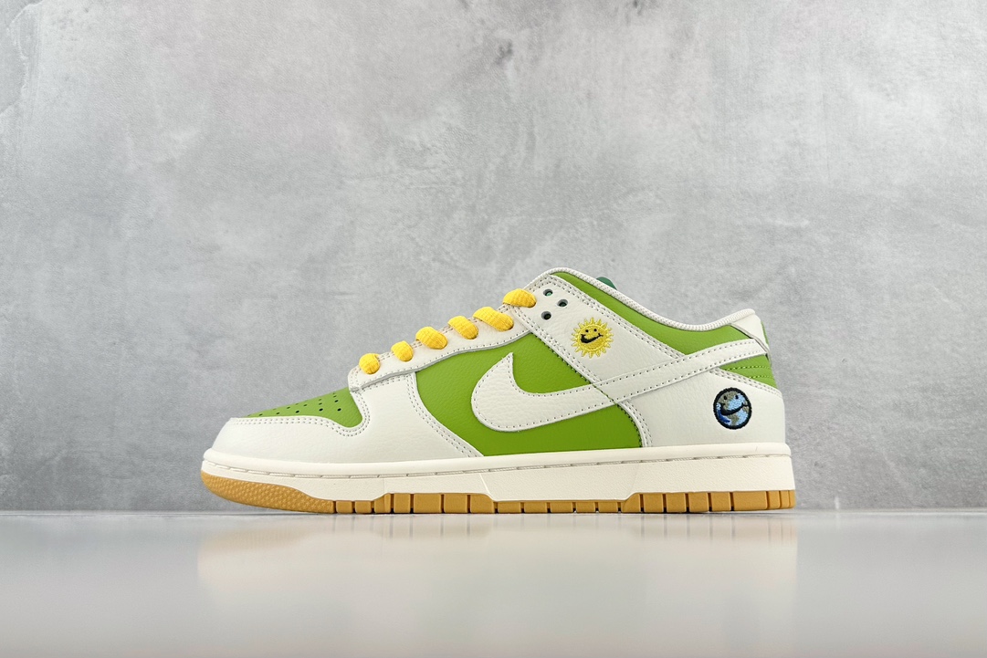 280 定制 Nike Dunk Low 白绿 BB1609-115