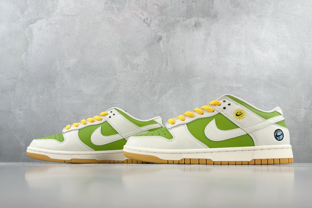 280 定制 Nike Dunk Low 白绿 BB1609-115