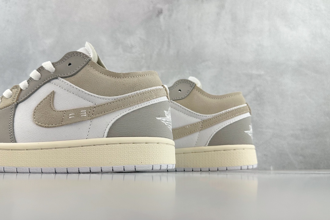 200 外贸批次 Jordan Air Jordan 1 Low SE Craft "Tech Grey"解构白灰 FN1635-002