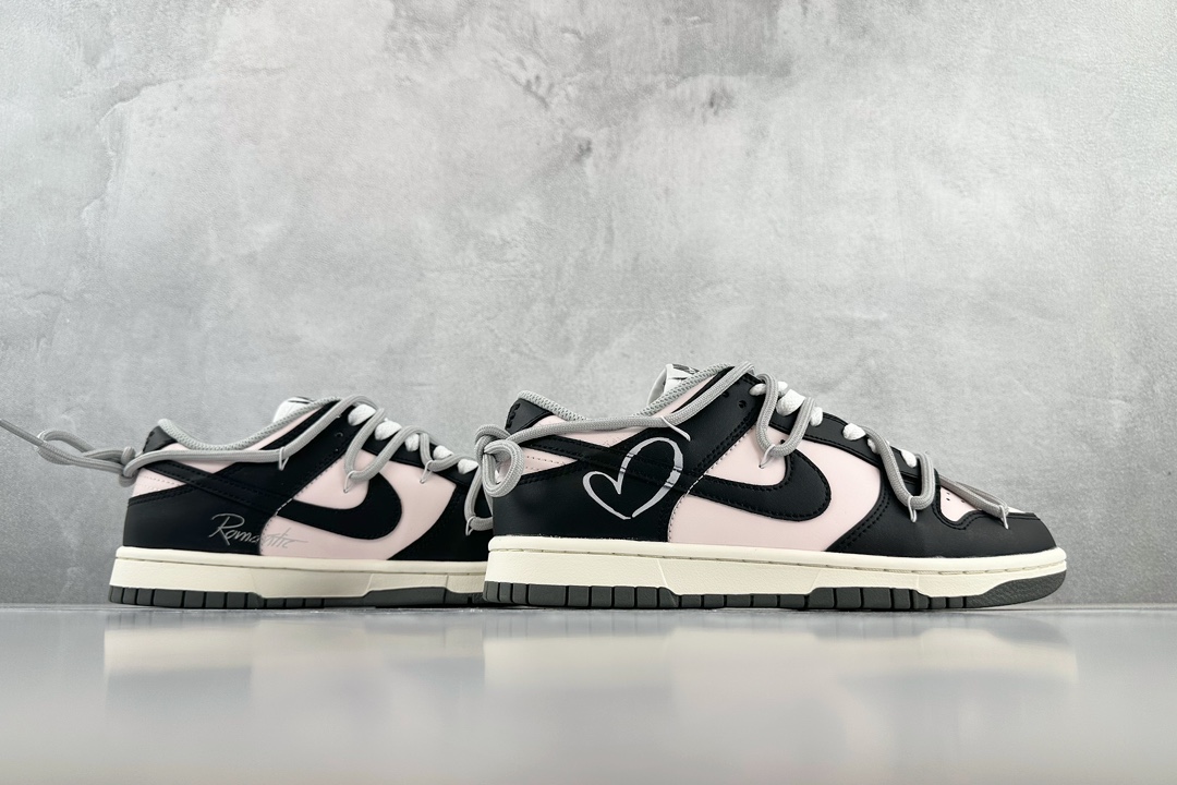 260 纯原【定制球鞋】 Nike Dunk Low 甜心辣妹 情人节 黑粉 DD1503-117