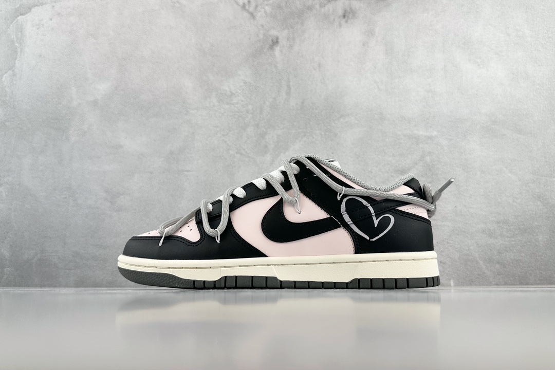 260 纯原【定制球鞋】 Nike Dunk Low 甜心辣妹 情人节 黑粉 DD1503-117