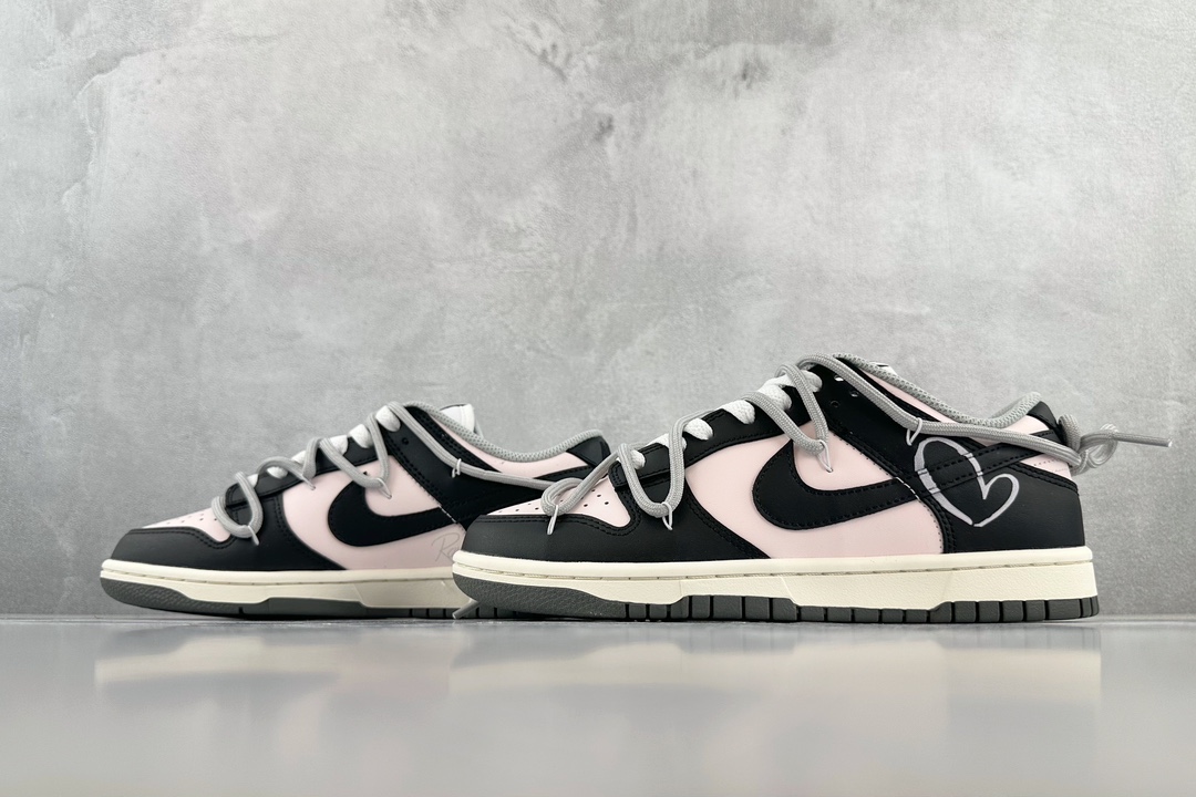 260 纯原【定制球鞋】 Nike Dunk Low 甜心辣妹 情人节 黑粉 DD1503-117