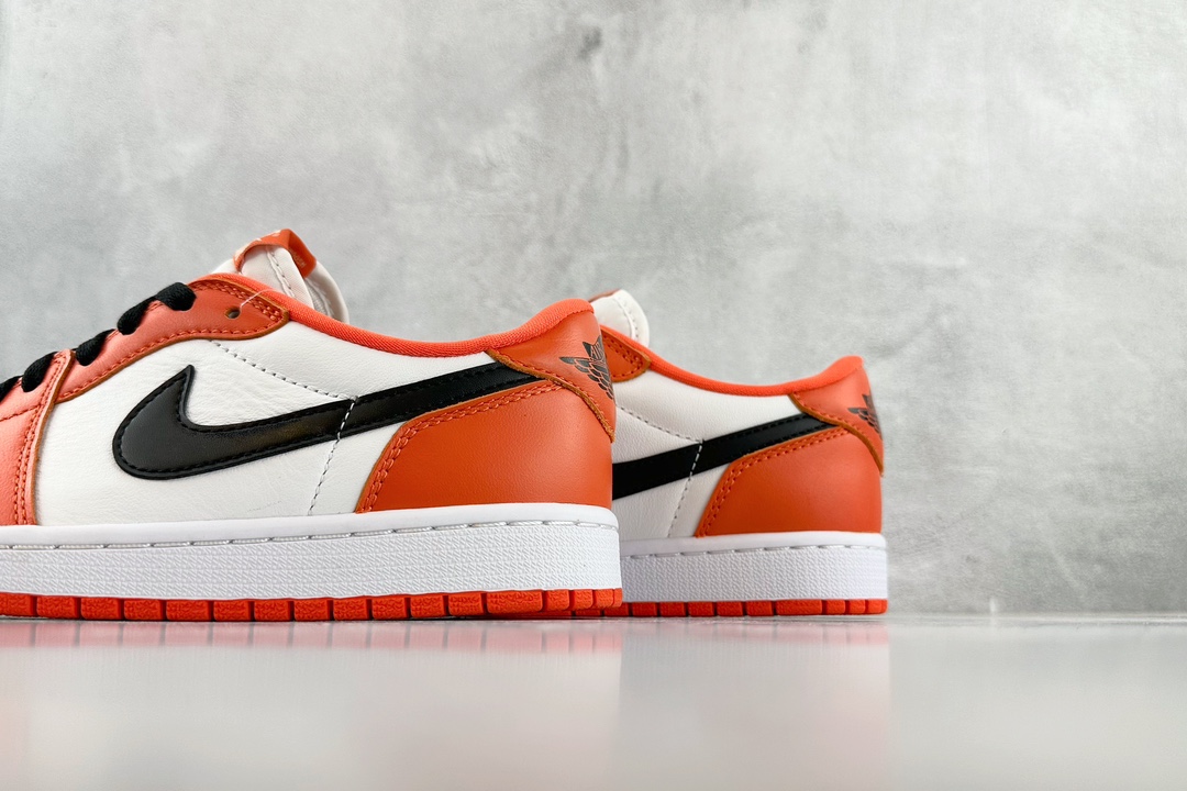 300 巅峰品质 Jordan Air Jordan 1 Low Star Fish 扣碎 GS 白橙色 CZ0858-801