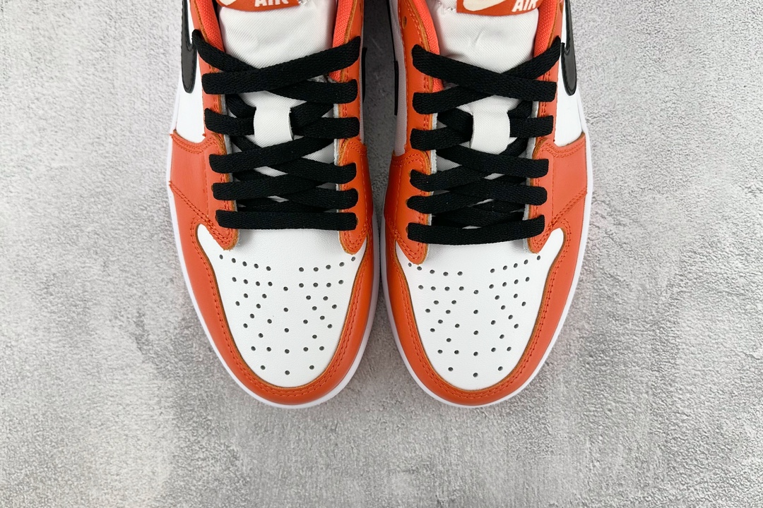 300 巅峰品质 Jordan Air Jordan 1 Low Star Fish 扣碎 GS 白橙色 CZ0858-801