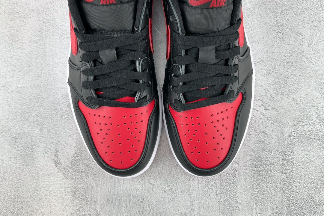 300 巅峰品质 Jordan Air Jordan 1 Retro Low OG Bred GS 黑红 709999-001