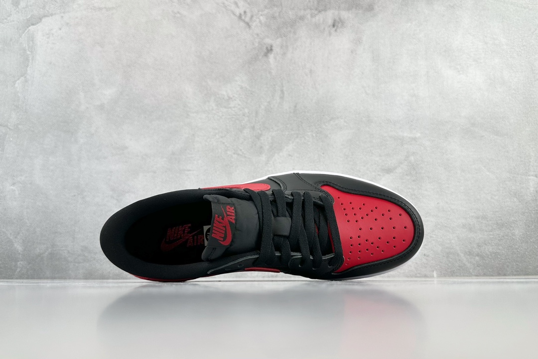 300 巅峰品质 Jordan Air Jordan 1 Retro Low OG Bred GS 黑红 709999-001