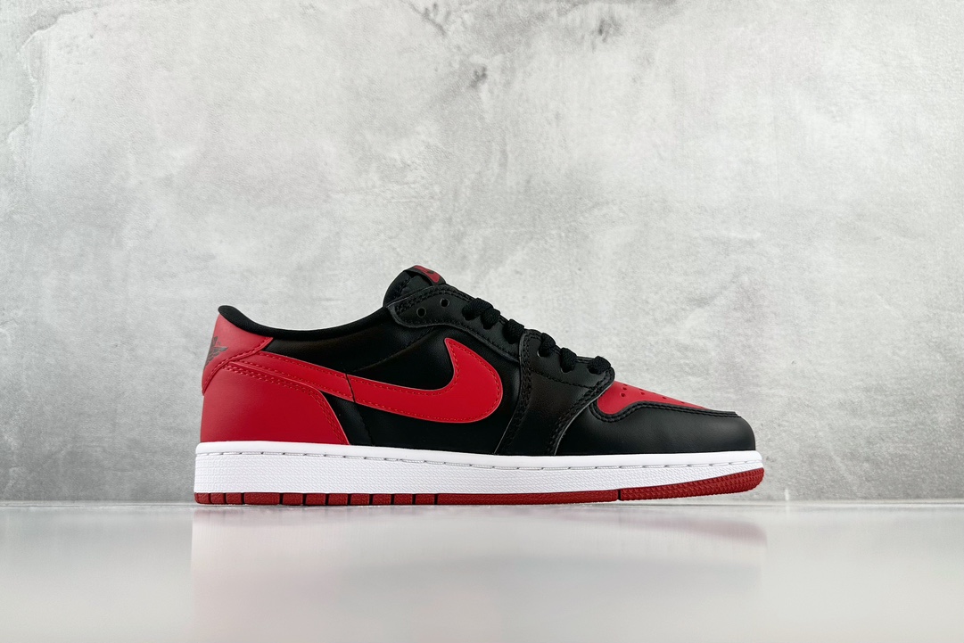 300 巅峰品质 Jordan Air Jordan 1 Retro Low OG Bred GS 黑红 709999-001