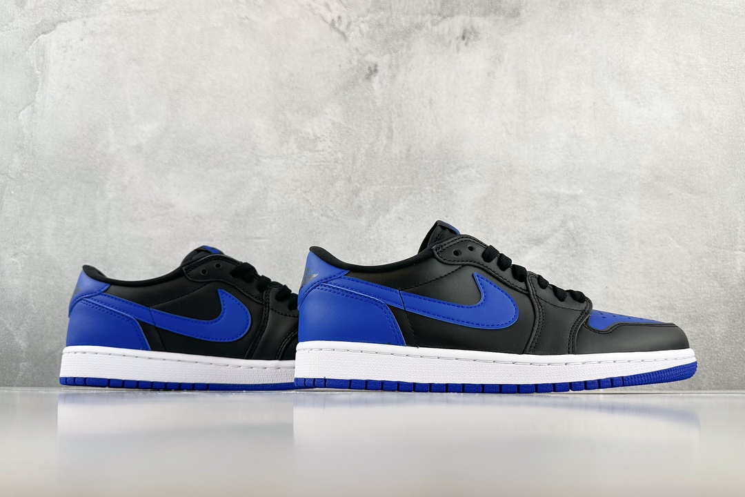 300 巅峰品质 Jordan Air Jordan 1 Retro Low Roval Blue GS 黑蓝 709999-004