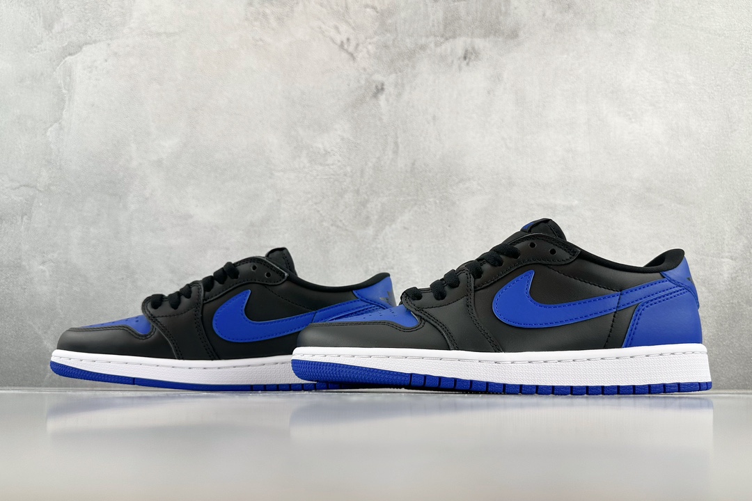 300 巅峰品质 Jordan Air Jordan 1 Retro Low Roval Blue GS 黑蓝 709999-004