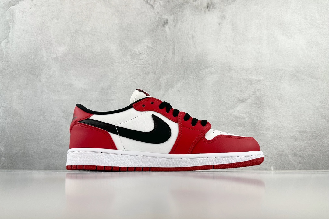 300 巅峰品质 Air Jorden Retro 1 low OG (GS) Chicago 芝加哥 白红 709999-600