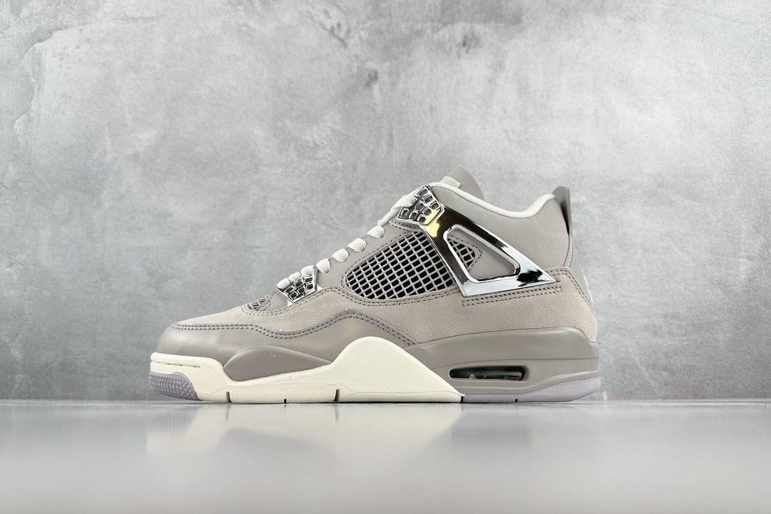 320 最新外贸批次 Jordan Air Jordan 4 “Light lron Ore” “Frozen Moments” 灰色 AQ9129-001