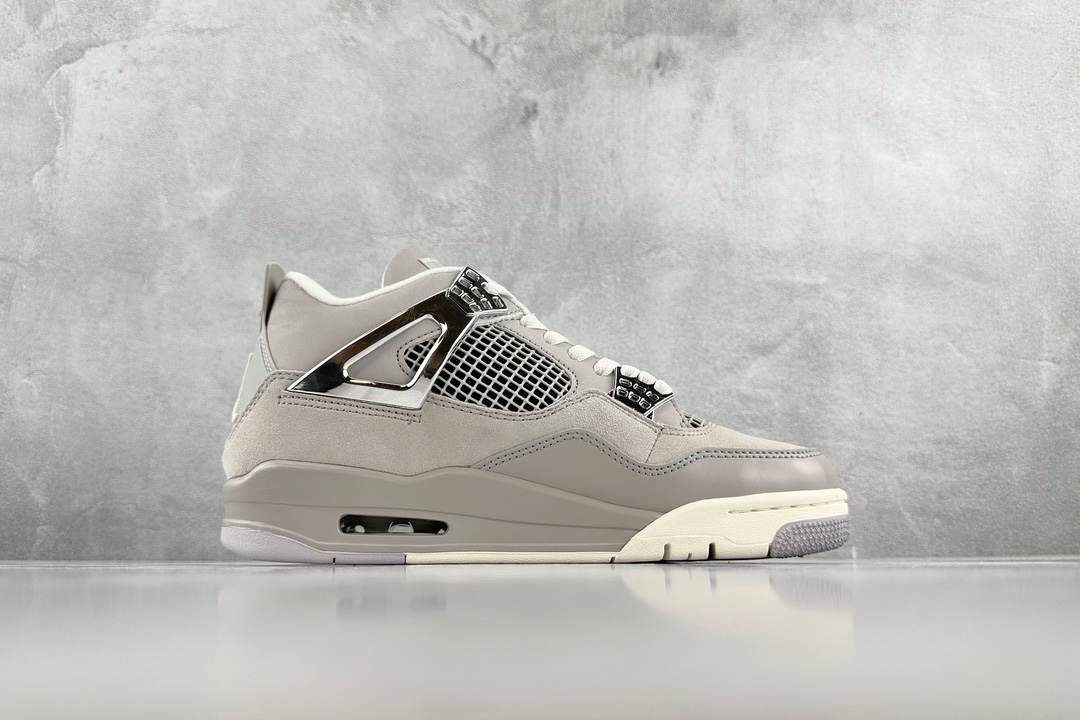 320 最新外贸批次 Jordan Air Jordan 4 "Light lron Ore" "Frozen Moments" 灰色 AQ9129-001