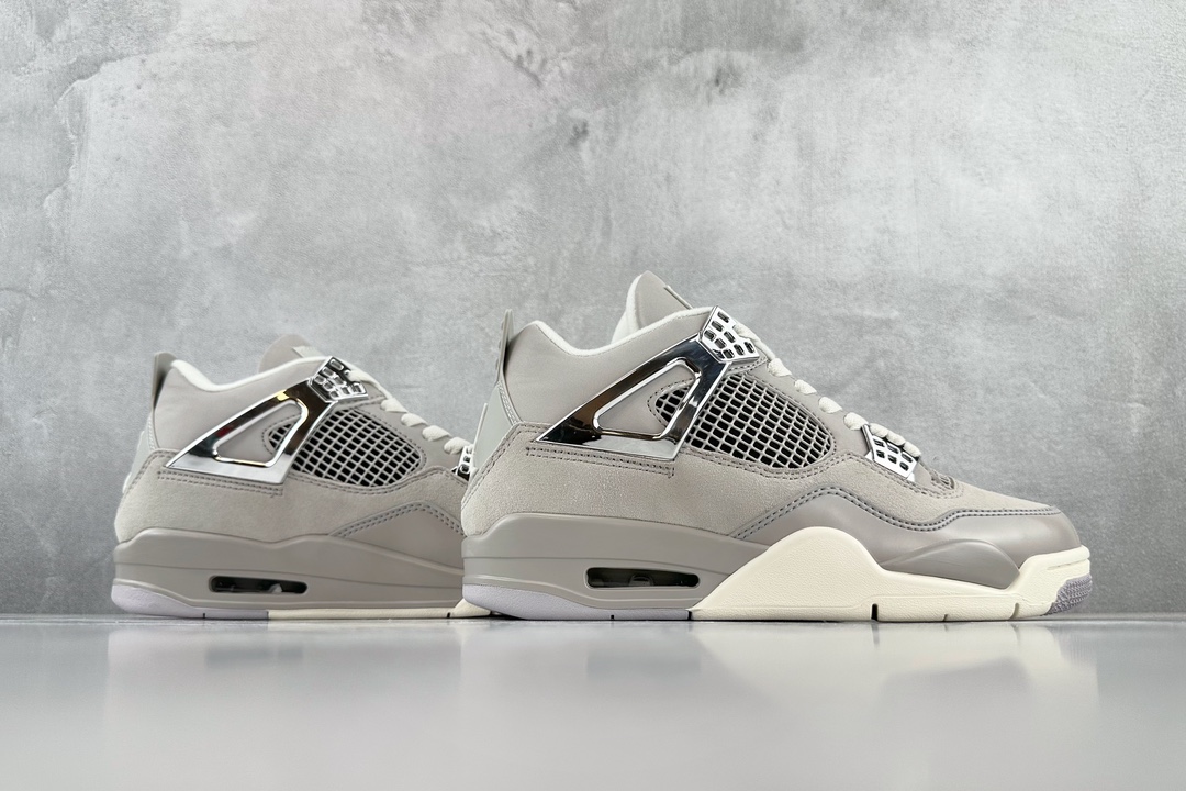 320 最新外贸批次 Jordan Air Jordan 4 "Light lron Ore" "Frozen Moments" 灰色 AQ9129-001